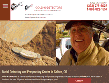 Tablet Screenshot of goldendetectors.com
